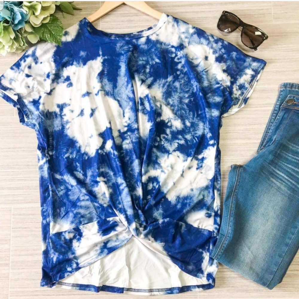 Blue Tie Dye Shirt